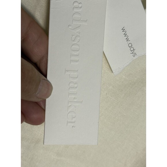 New Adyson Parker Linen Blend Midi Dress Belted XL Lined Cottagecore Beach - Picture 14 of 14